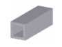 TUBO ALLUMINIO QUADRO mt.2 ARGENTO